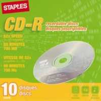 Free download Staples - 700 MB CD-R label free photo or picture to be edited with GIMP online image editor