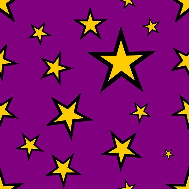 Free download Stars Yellow Purple -  free illustration to be edited with GIMP free online image editor