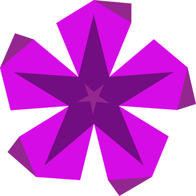 Free download Star Violet Purple Flower -  free illustration to be edited with GIMP free online image editor