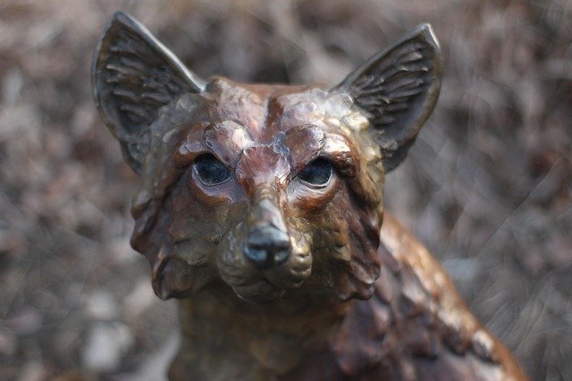 Free download Statue Fox Bronze -  free photo or picture to be edited with GIMP online image editor