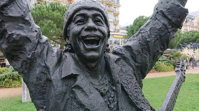 Free download Statue Santana Musician -  free photo or picture to be edited with GIMP online image editor