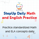 StepUp Daily Math and English Practice  screen for extension Chrome web store in OffiDocs Chromium