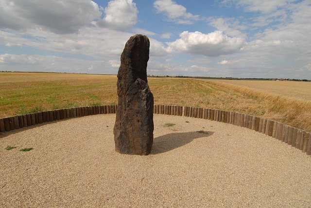 Free download Stone Menhir Field -  free photo or picture to be edited with GIMP online image editor