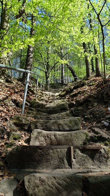 Free download Stone Stairway Gradually -  free photo or picture to be edited with GIMP online image editor