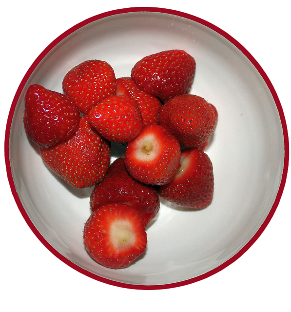 Free download Strawberries Bowl Fruit -  free illustration to be edited with GIMP free online image editor