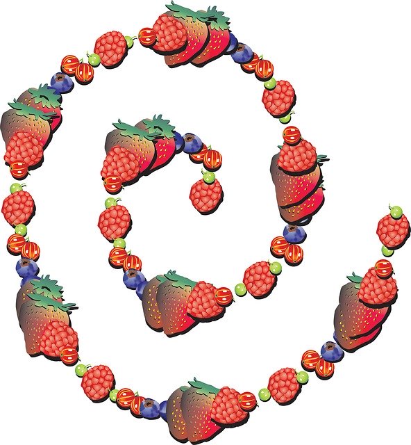 Free download Strawberry Spiral Line -  free illustration to be edited with GIMP free online image editor