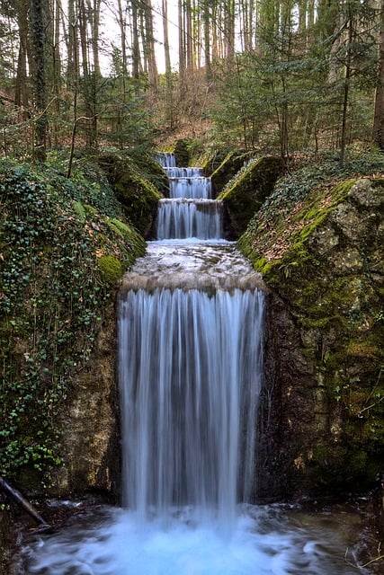 Free download stream waterfall river forest free picture to be edited with GIMP free online image editor