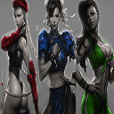 Street Fighter Girls Anime Manga Art  screen for extension Chrome web store in OffiDocs Chromium