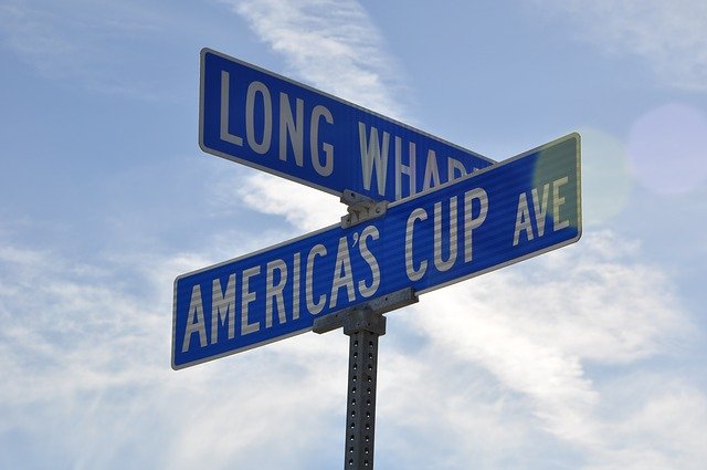 Free download Street Sign Americas Cup Usa -  free photo or picture to be edited with GIMP online image editor