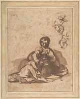 Free download Studies for a Rest on the Flight into Egypt free photo or picture to be edited with GIMP online image editor