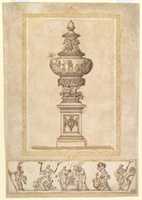 Free download Study of an Urn; Study for the Frieze Decoration around the Urn free photo or picture to be edited with GIMP online image editor