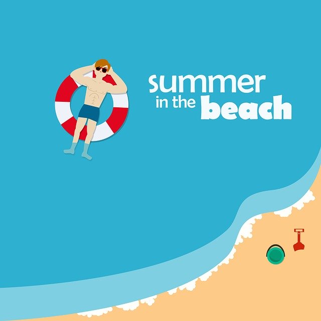 Free download Summer Beach Travel -  free illustration to be edited with GIMP free online image editor