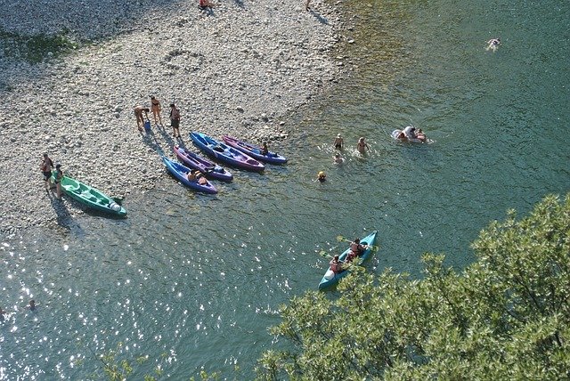 Free download Summer River Kayak -  free photo or picture to be edited with GIMP online image editor