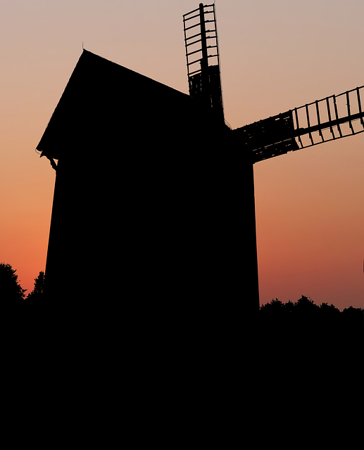 Free download Sunrise Mill Wings -  free illustration to be edited with GIMP free online image editor