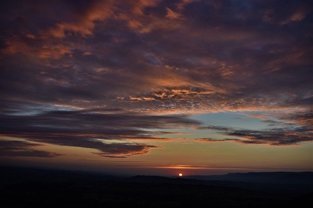 Free download sunrise mountains nature sky free picture to be edited with GIMP free online image editor