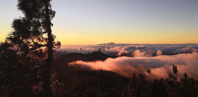 Free download Sunset Canary Islands Tenerife -  free photo or picture to be edited with GIMP online image editor