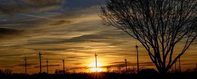 Free download Sunset Evening Sun Wind Power -  free photo or picture to be edited with GIMP online image editor