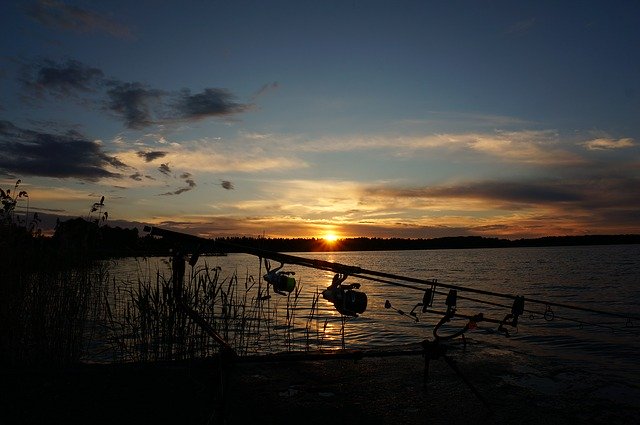 Free download Sunset Fishing Twilight -  free photo or picture to be edited with GIMP online image editor