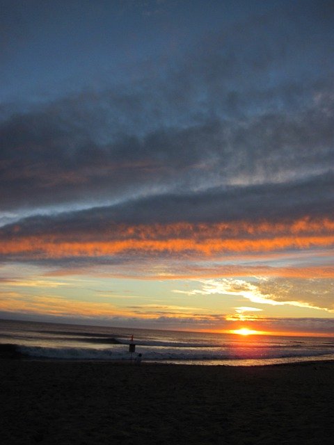 Free download Sunset Hawaii Beach -  free photo or picture to be edited with GIMP online image editor