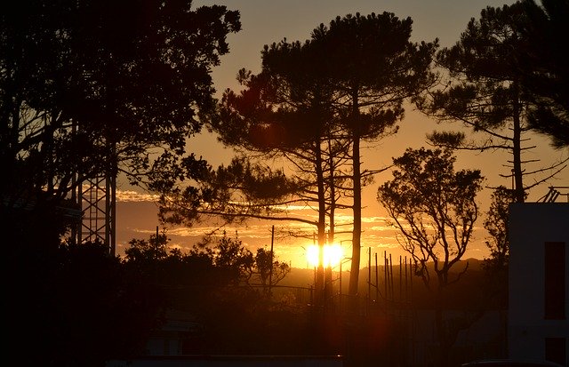 Free download Sunset Landes Nature -  free photo or picture to be edited with GIMP online image editor