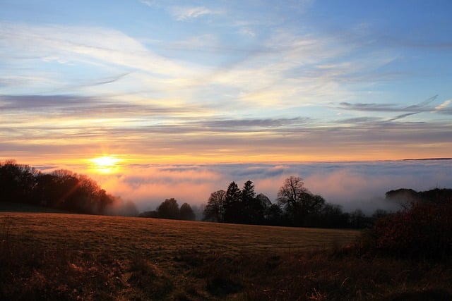 Free download sunset landscape nature clouds free picture to be edited with GIMP free online image editor