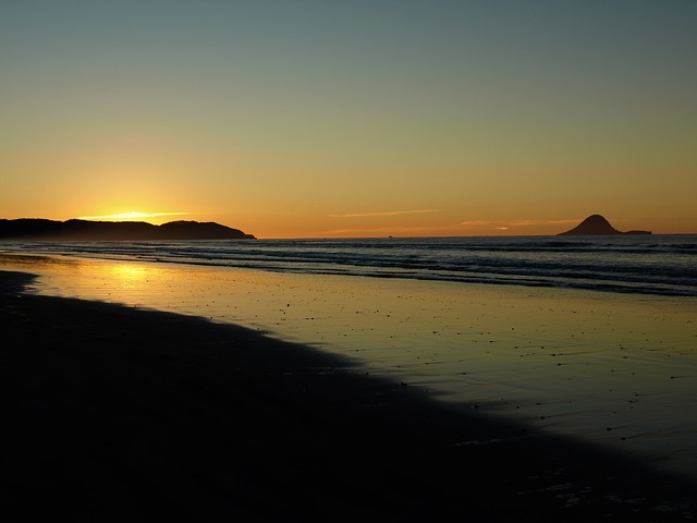 Free download sunset ohope beach new zealand free picture to be edited with GIMP free online image editor