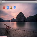 Sunset Over The Sea Theme 1280x720  screen for extension Chrome web store in OffiDocs Chromium