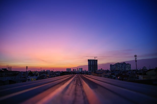 Free download sunset sky twilight rooftop saigon free picture to be edited with GIMP free online image editor