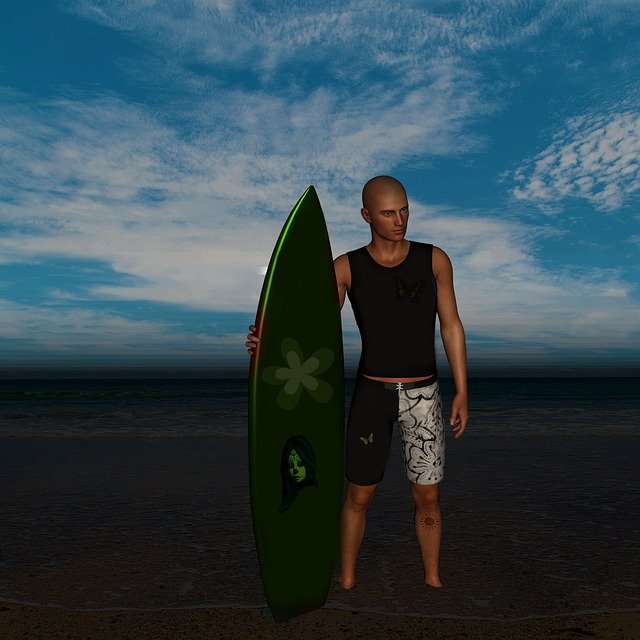 Free download Surfer Surf Water Sports -  free illustration to be edited with GIMP free online image editor