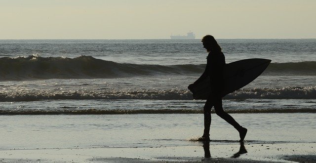 Free download Surfer Wetsuit Lone -  free photo or picture to be edited with GIMP online image editor