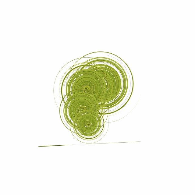 Free download Swirl Spirals Green -  free illustration to be edited with GIMP free online image editor