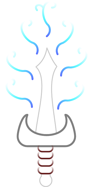 Free download Sword Magic Glowing - Free vector graphic on Pixabay free illustration to be edited with GIMP free online image editor