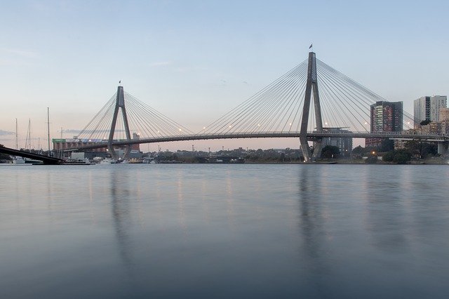 Free download Sydney Anzac Bridge -  free photo or picture to be edited with GIMP online image editor