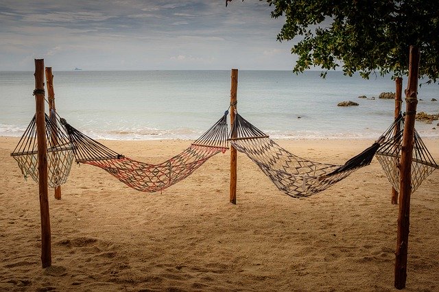 Free download Sydthailand Fish Traps Beach Koh -  free photo or picture to be edited with GIMP online image editor