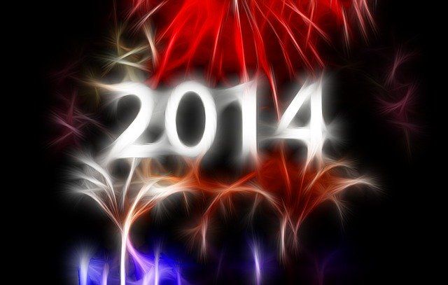 Free download Sylvester 2014 Fireworks New -  free illustration to be edited with GIMP free online image editor