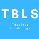 Tabulous Tab Manager  screen for extension Chrome web store in OffiDocs Chromium