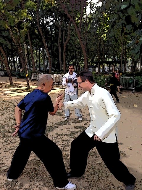 Free download Tai Chi Taiji Push Hands -  free illustration to be edited with GIMP free online image editor