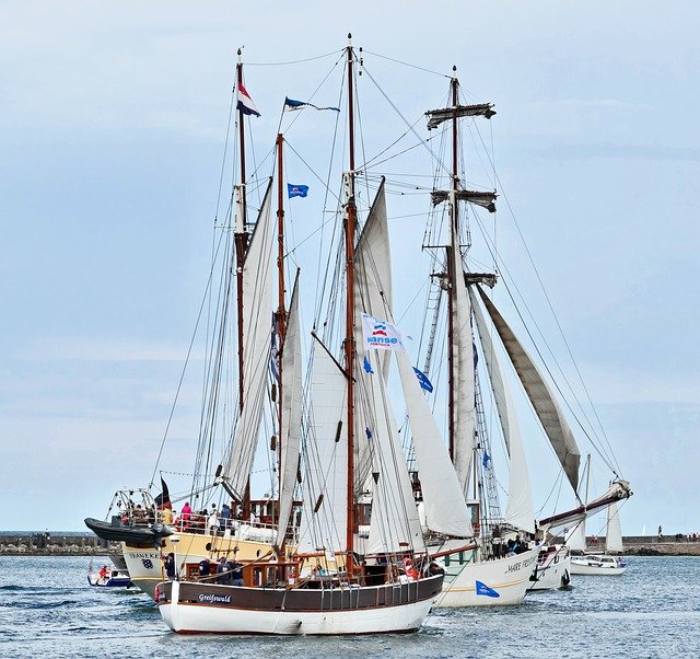 Free download Tall Ship Zweimaster Three Masted -  free photo or picture to be edited with GIMP online image editor