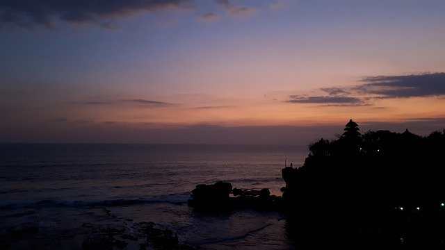 Free download Tanah Lot Indonesia Sunset -  free photo or picture to be edited with GIMP online image editor