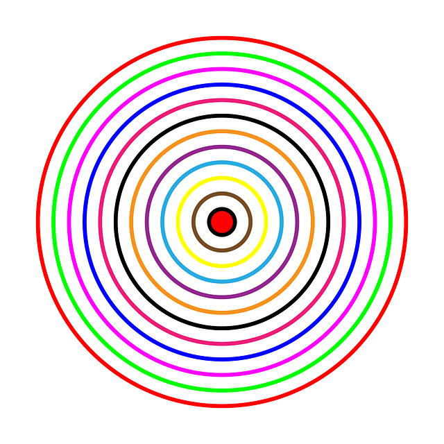 Free download Target Color Rainbow - Free vector graphic on Pixabay free illustration to be edited with GIMP free online image editor