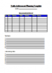 Free download Tasks Achievement Planning DOC, XLS or PPT template free to be edited with LibreOffice online or OpenOffice Desktop online