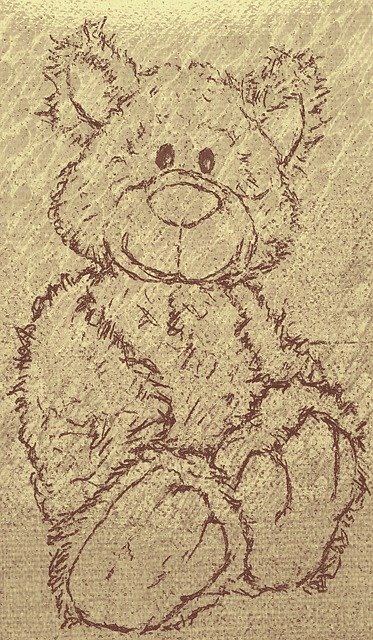 Free download Teddy Bear Child -  free illustration to be edited with GIMP free online image editor