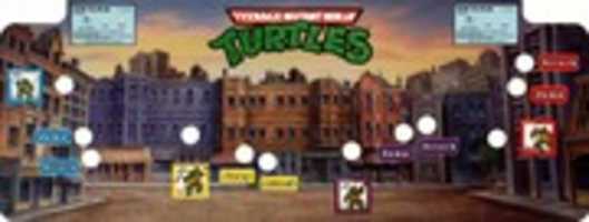 Free download Teenage Mutant Ninja Turtles TMNT Arcade Four Player Side Art free photo or picture to be edited with GIMP online image editor