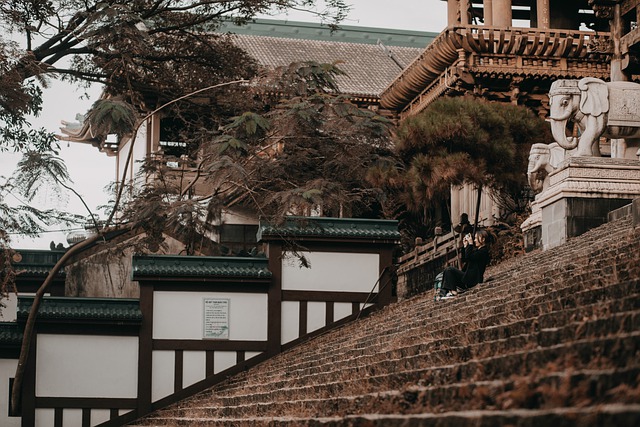 Free download temple asia woman stairs free picture to be edited with GIMP free online image editor