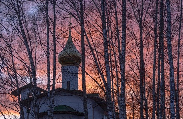 Free download Temple Church Sunset -  free photo or picture to be edited with GIMP online image editor