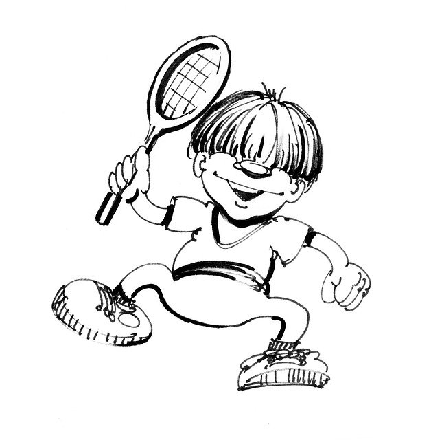 Free download Tennis Boy -  free illustration to be edited with GIMP free online image editor