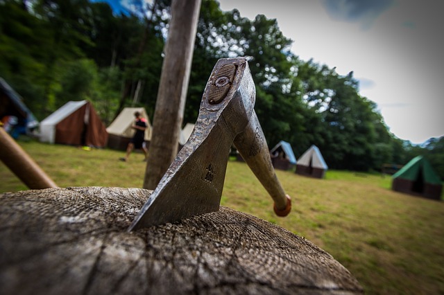 Free download tents camp log hatchet scout free picture to be edited with GIMP free online image editor