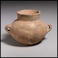 Free download Terracotta collar-necked jar with two handles free photo or picture to be edited with GIMP online image editor