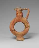 Free download Terracotta flask with ring-shaped body free photo or picture to be edited with GIMP online image editor