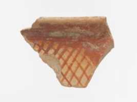 Free download Terracotta rim fragment with cross-hatching beneath band free photo or picture to be edited with GIMP online image editor